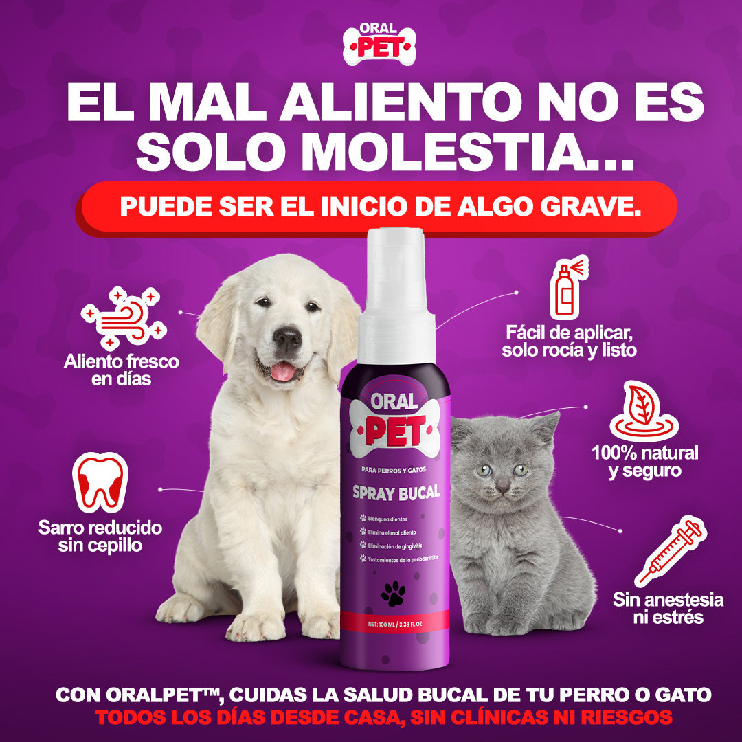 OralPet spray de Salud Dental Perros y Gatos