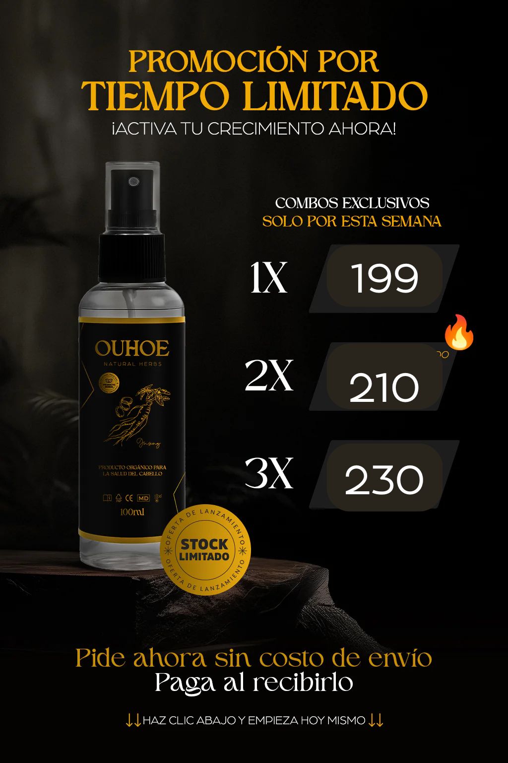 Ouhoe | TÓNICO CRECIMIENTO CAPILAR