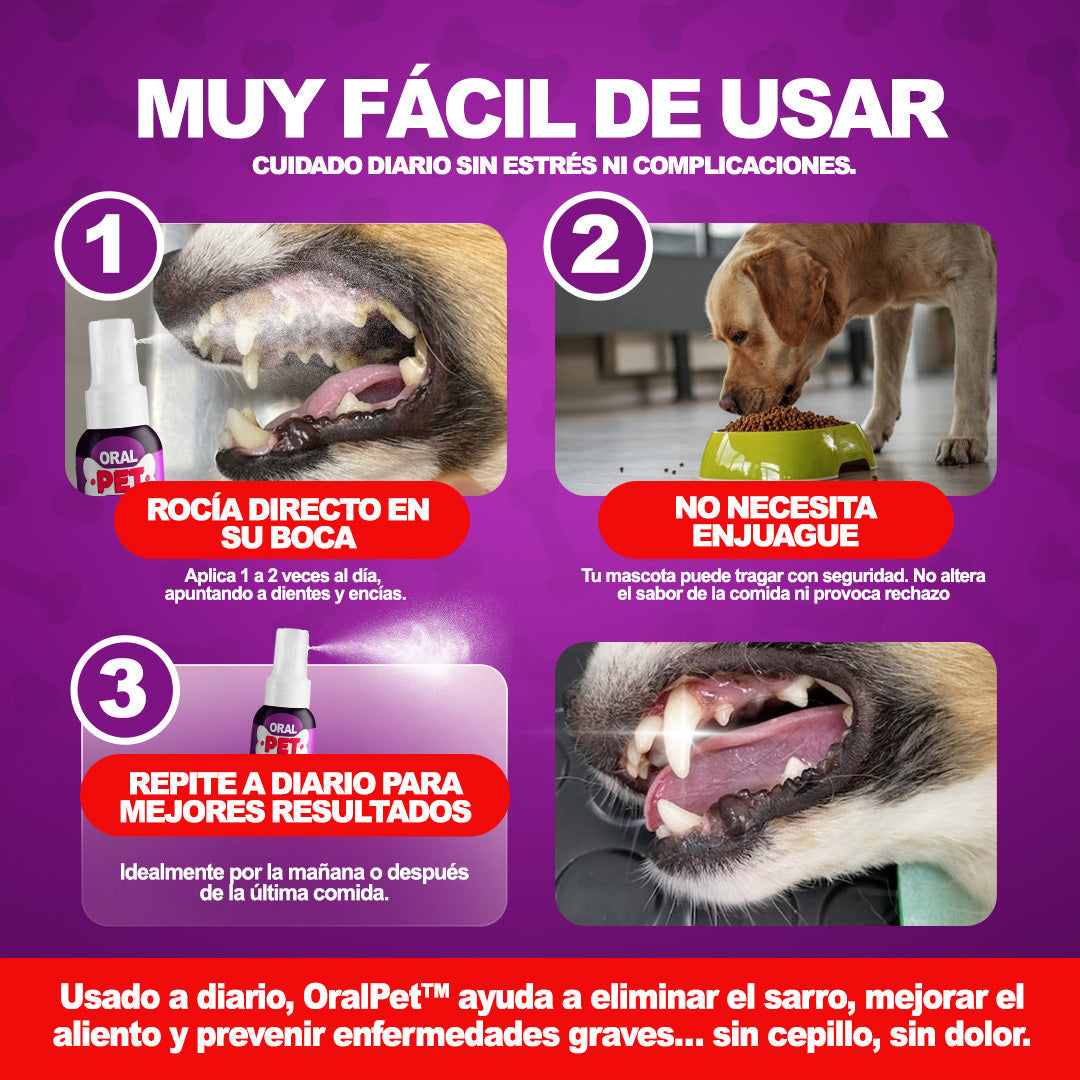 OralPet spray de Salud Dental Perros y Gatos