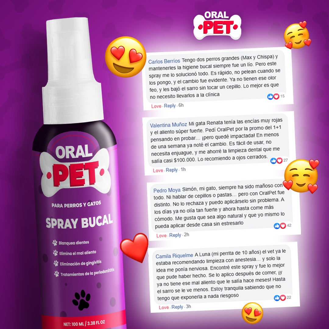 OralPet spray de Salud Dental Perros y Gatos