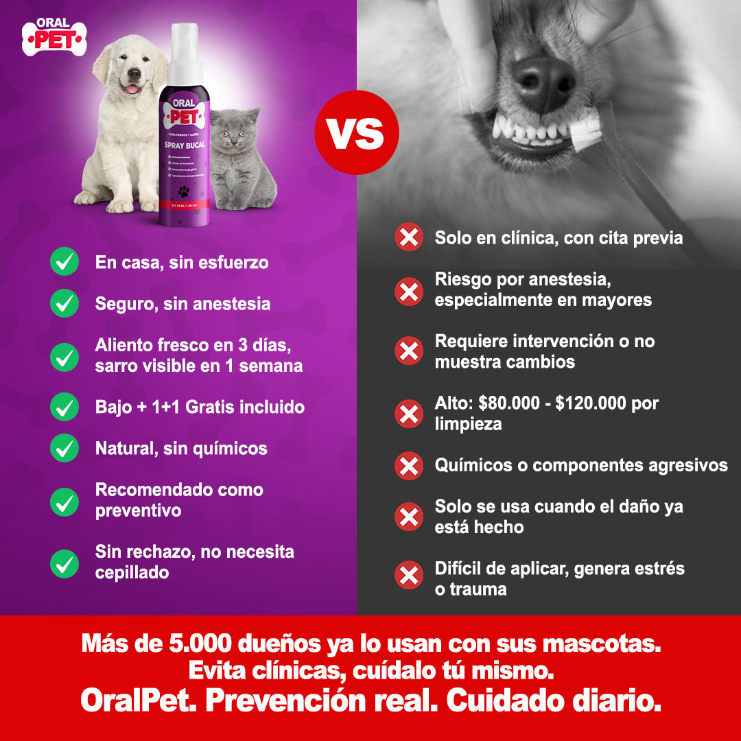 OralPet spray de Salud Dental Perros y Gatos