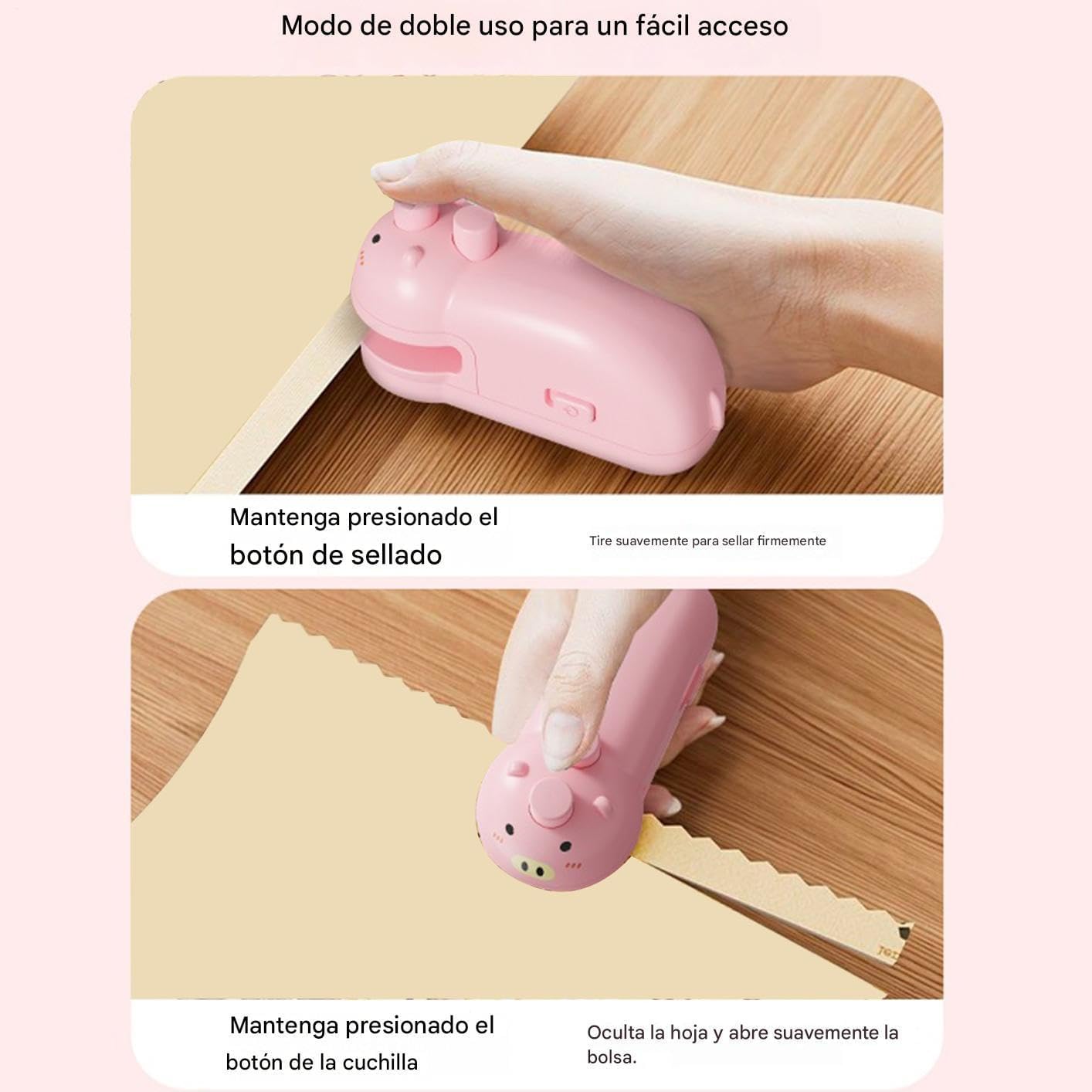 Mini Sellador de Bolsas Portátil