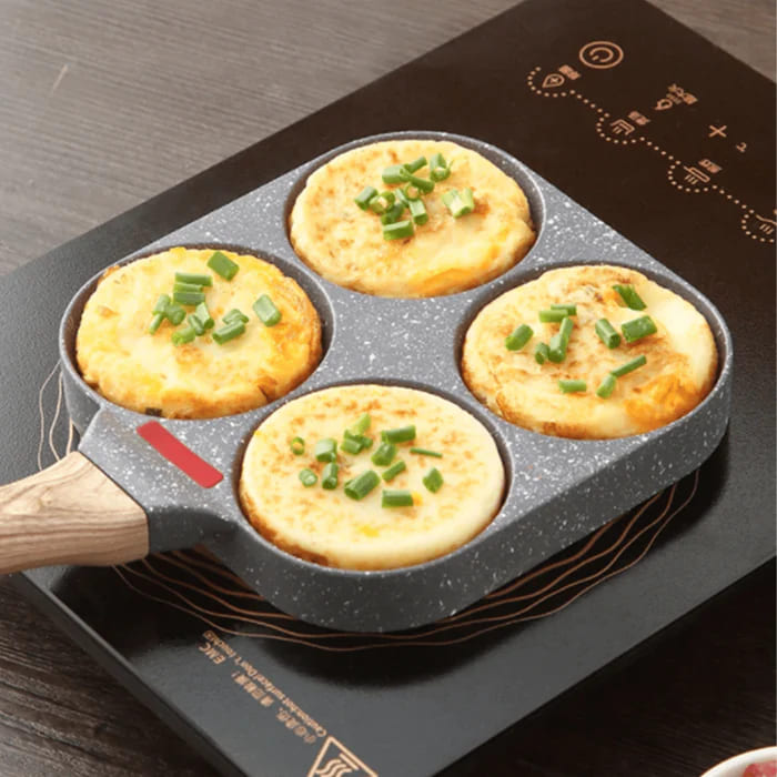 Sartén Antiadherente 4 Puestos: ¡Cocina sin Límites con Estilo y Facilidad! 🍳