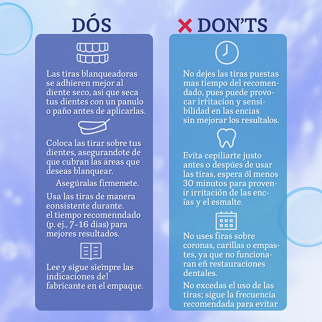 Tiras Blanqueadoras