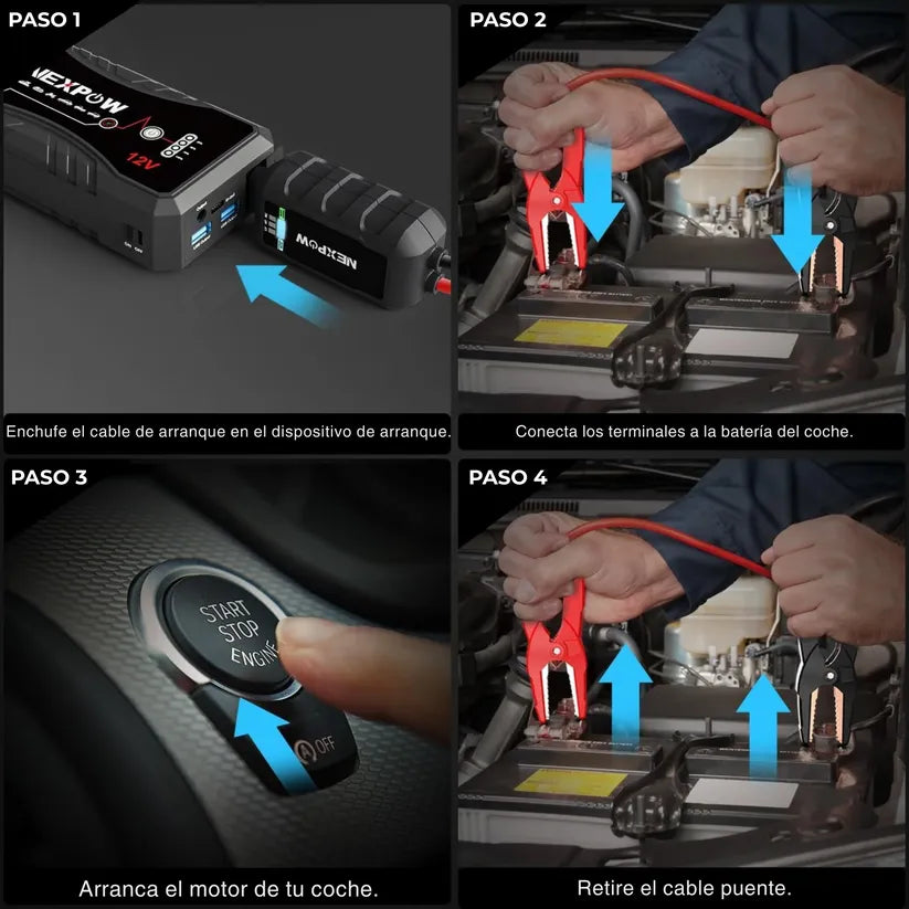 - Arrancador de Batería Jumper
