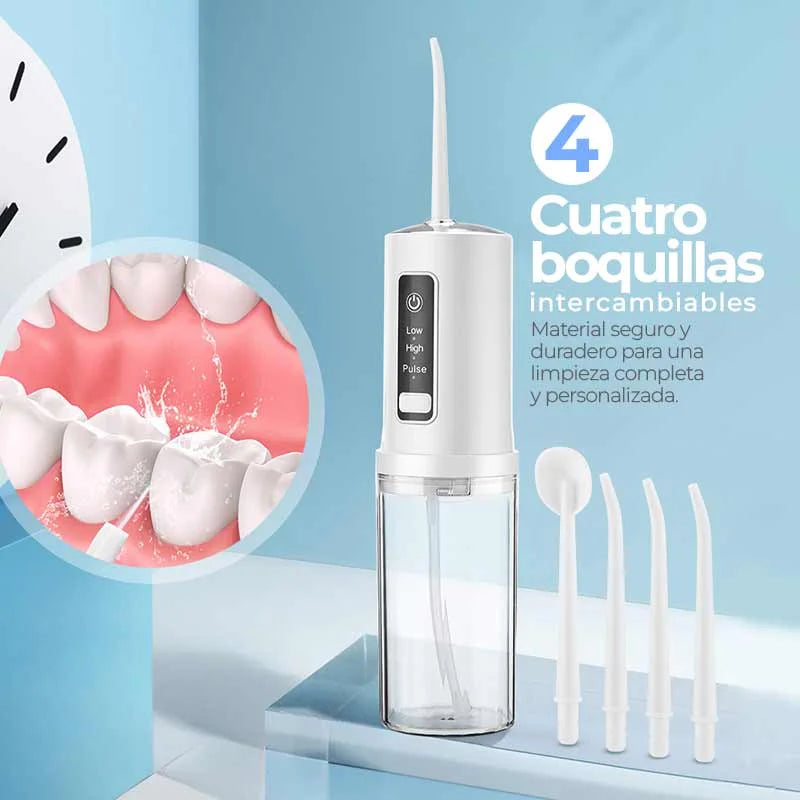Irrigador Bucal Profesional Portátil – Limpieza profunda desde casa