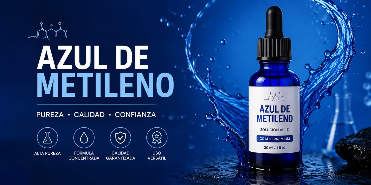 2X1 Azul de Metileno Puro 30ml - CONCENTRACION TOTAL🧠