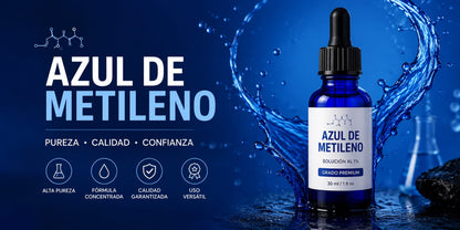 2X1 Azul de Metileno Puro 30ml - CONCENTRACION TOTAL🧠
