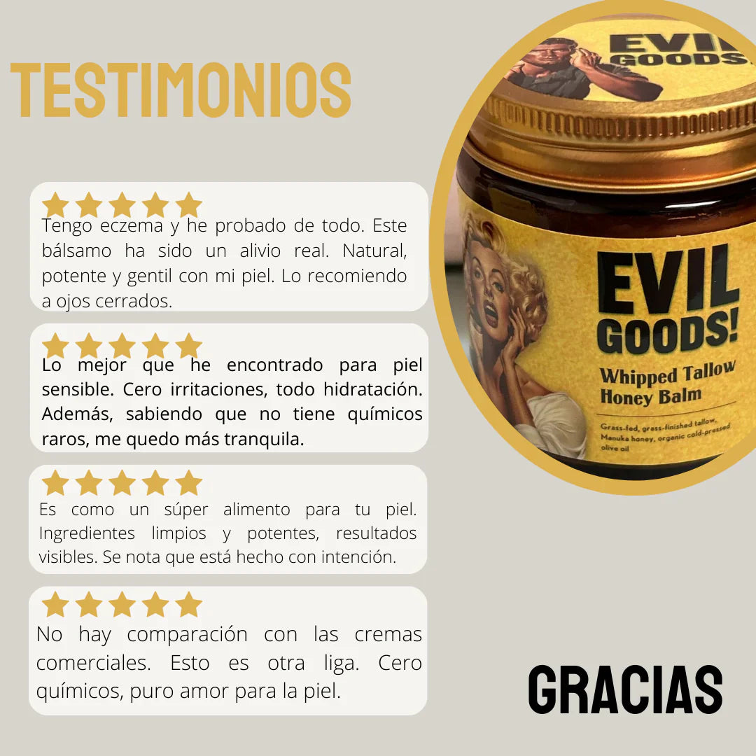 Evil Goods™: Bálsamo con sebo de res y miel de manuka